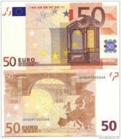 50 euro fronte retro