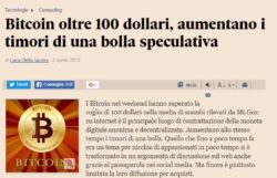 Bitcoin oltre 100 dollari aumentano i timori di una bolla speculativa Il Sole 24 ORE