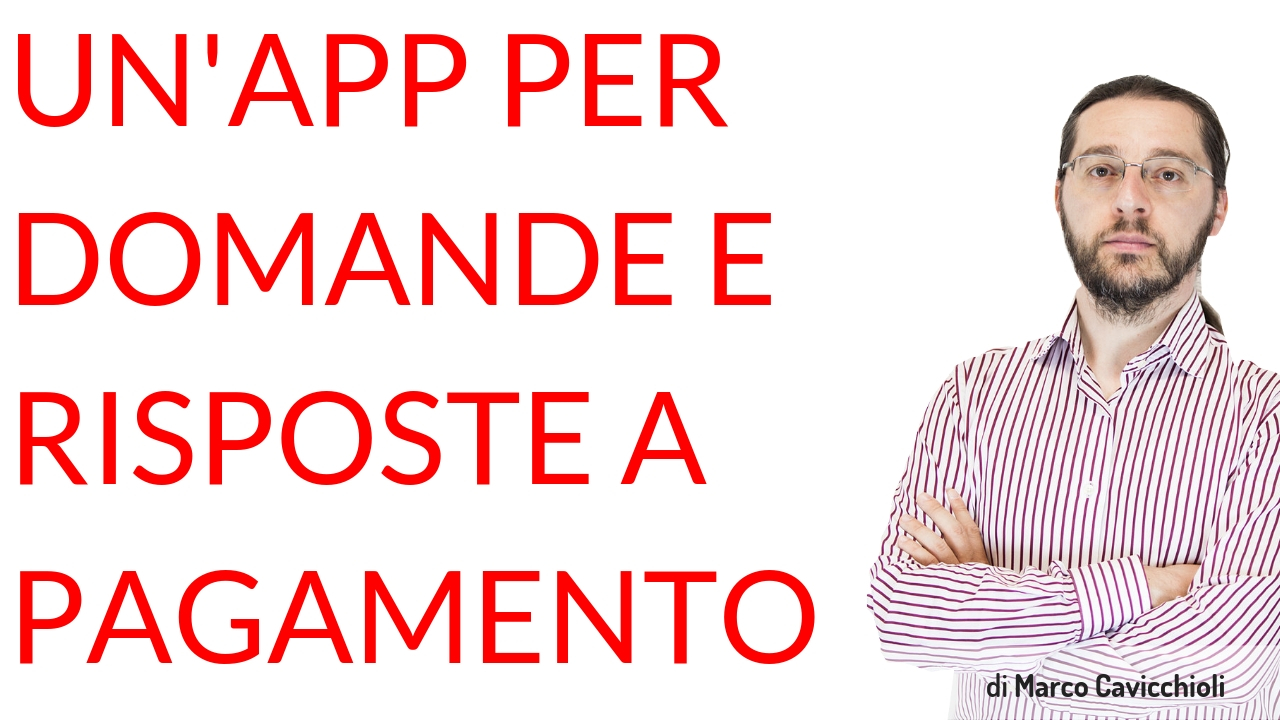 App domande e risposte a pagamento