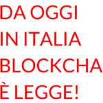 Italia blockchain legge