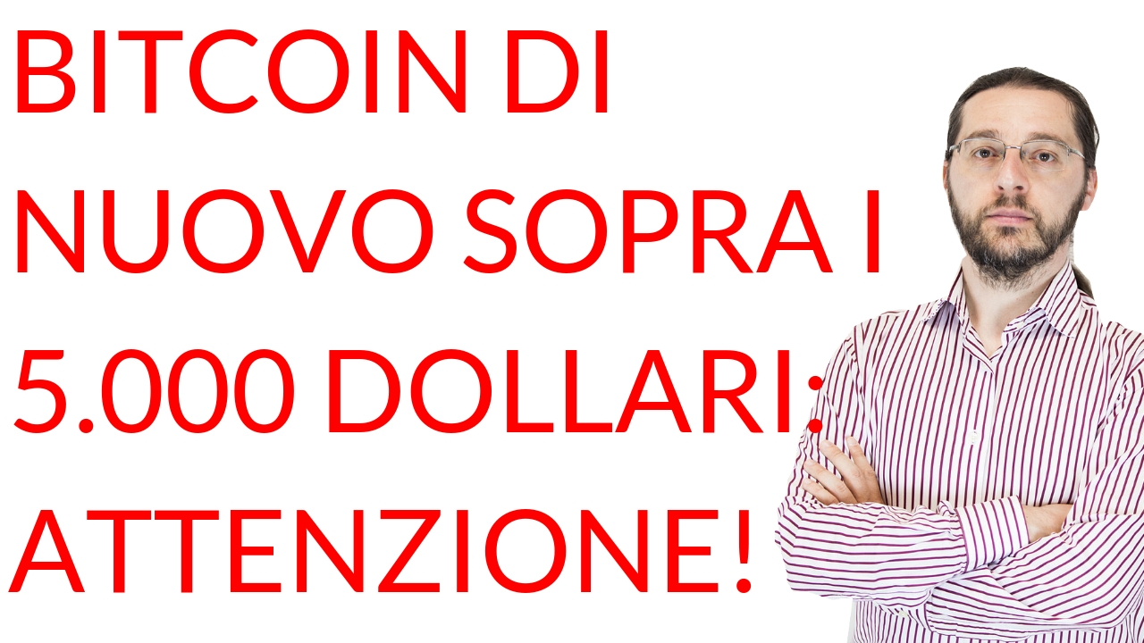 Bitcoin sopra 5.000 dollari
