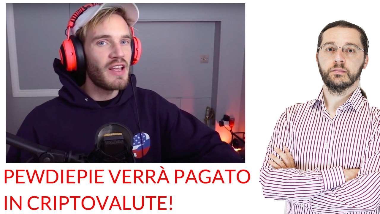 PewDiePie verrà pagato in criptovalute