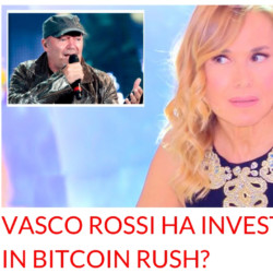 Vasco Rossi Bitcoin Rush Barbara D'Urso Pomeriggio Cinque