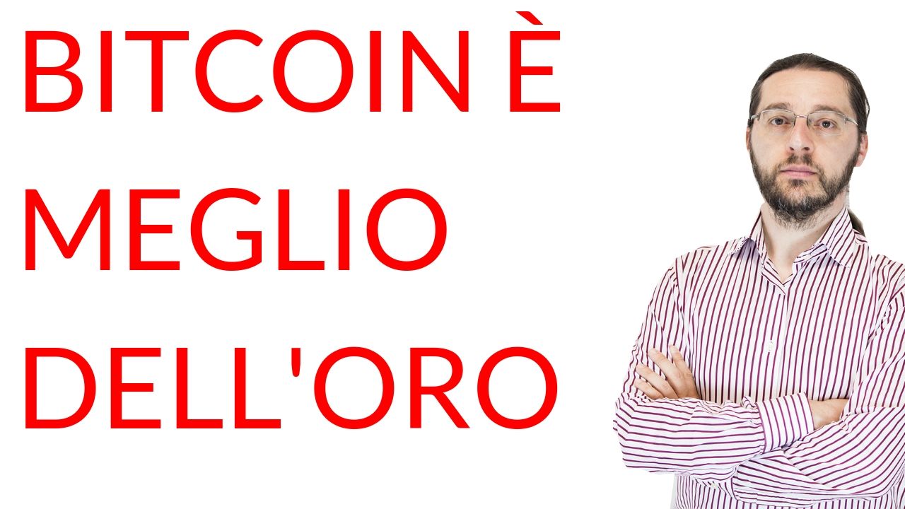 Bitcoin meglio dell'oro per i pagamenti