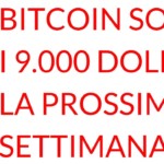Bitcoin sotto i novemila dollari