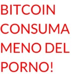 Bitcoin consuma meno del porno