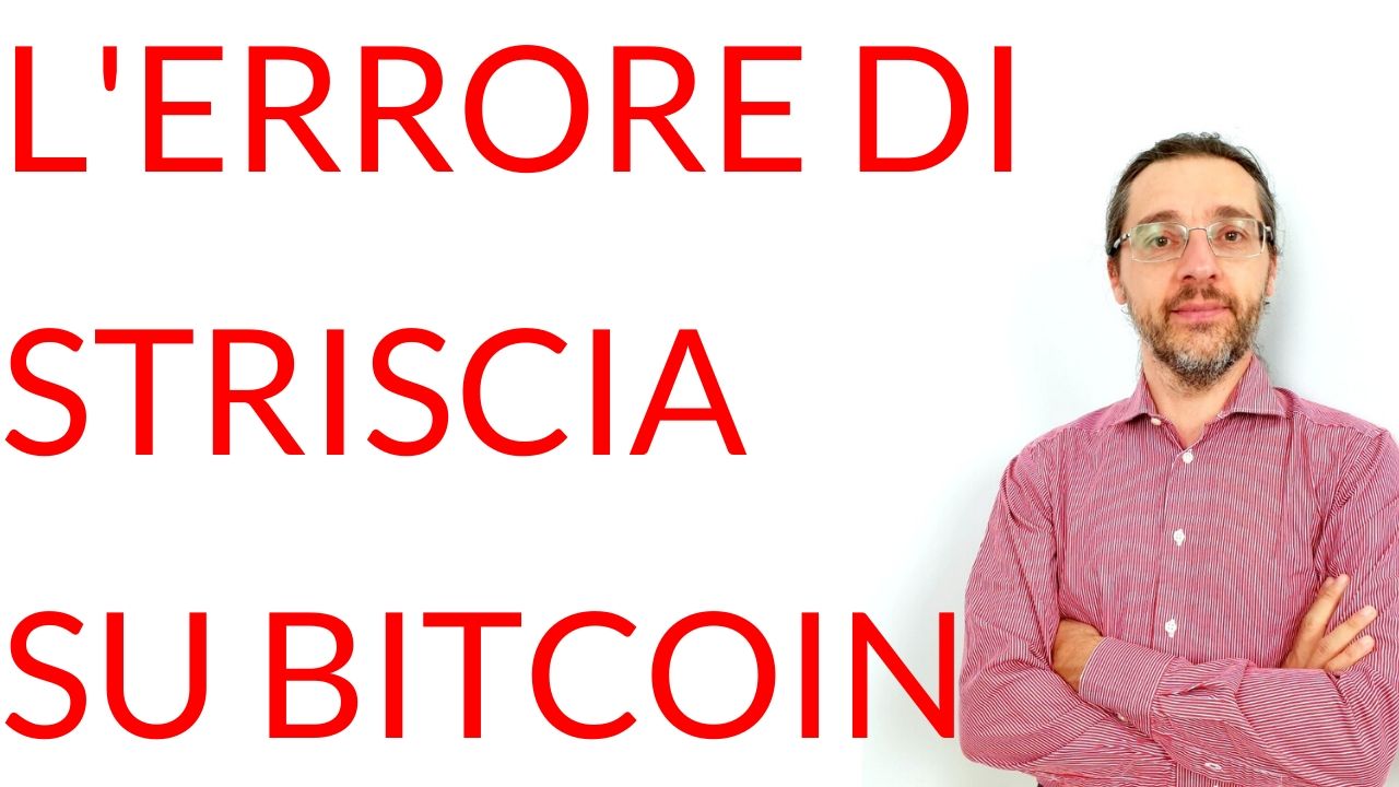 errore Striscia la Notizia Bitcoin