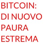 Bitcoin paura estrema