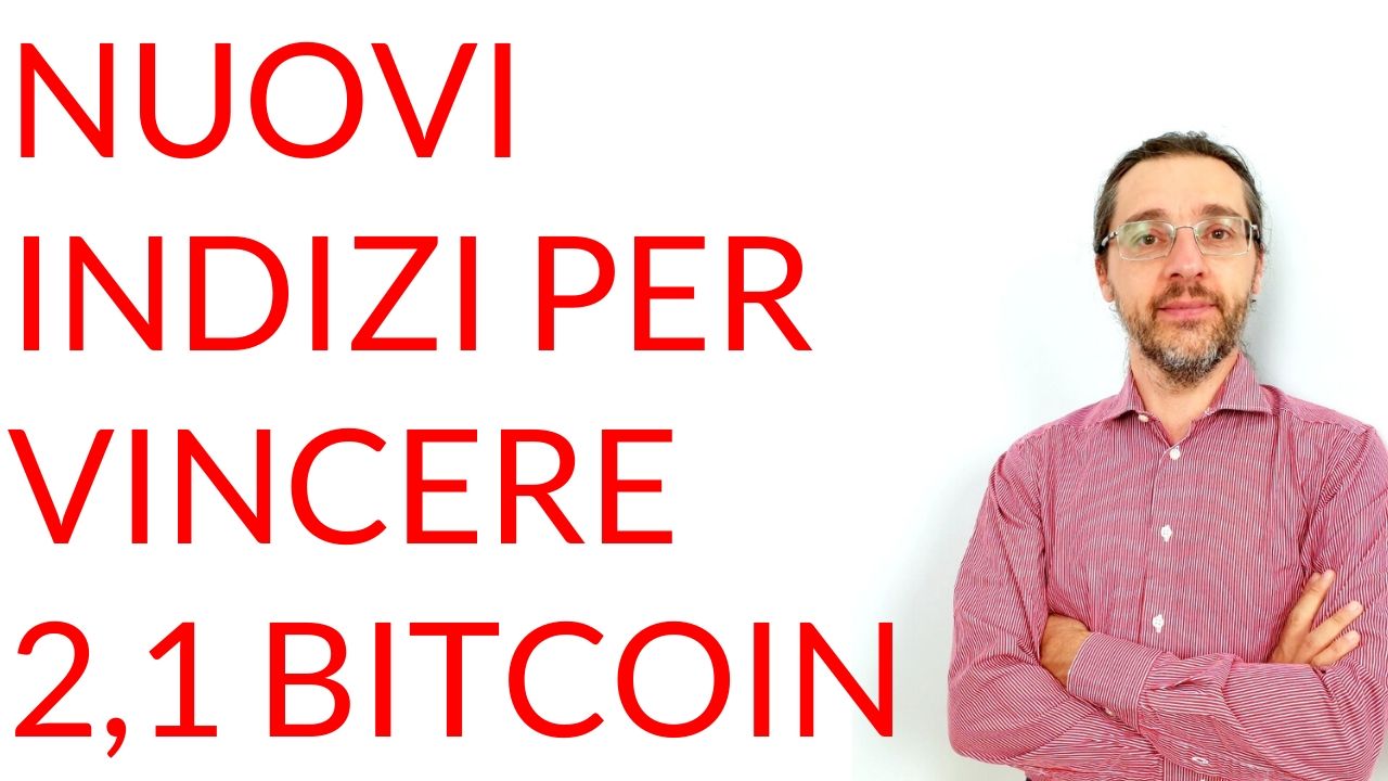 Nuovi indizi puzzle vincere bitcoin