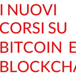 corsi Bitcoin Blockchain
