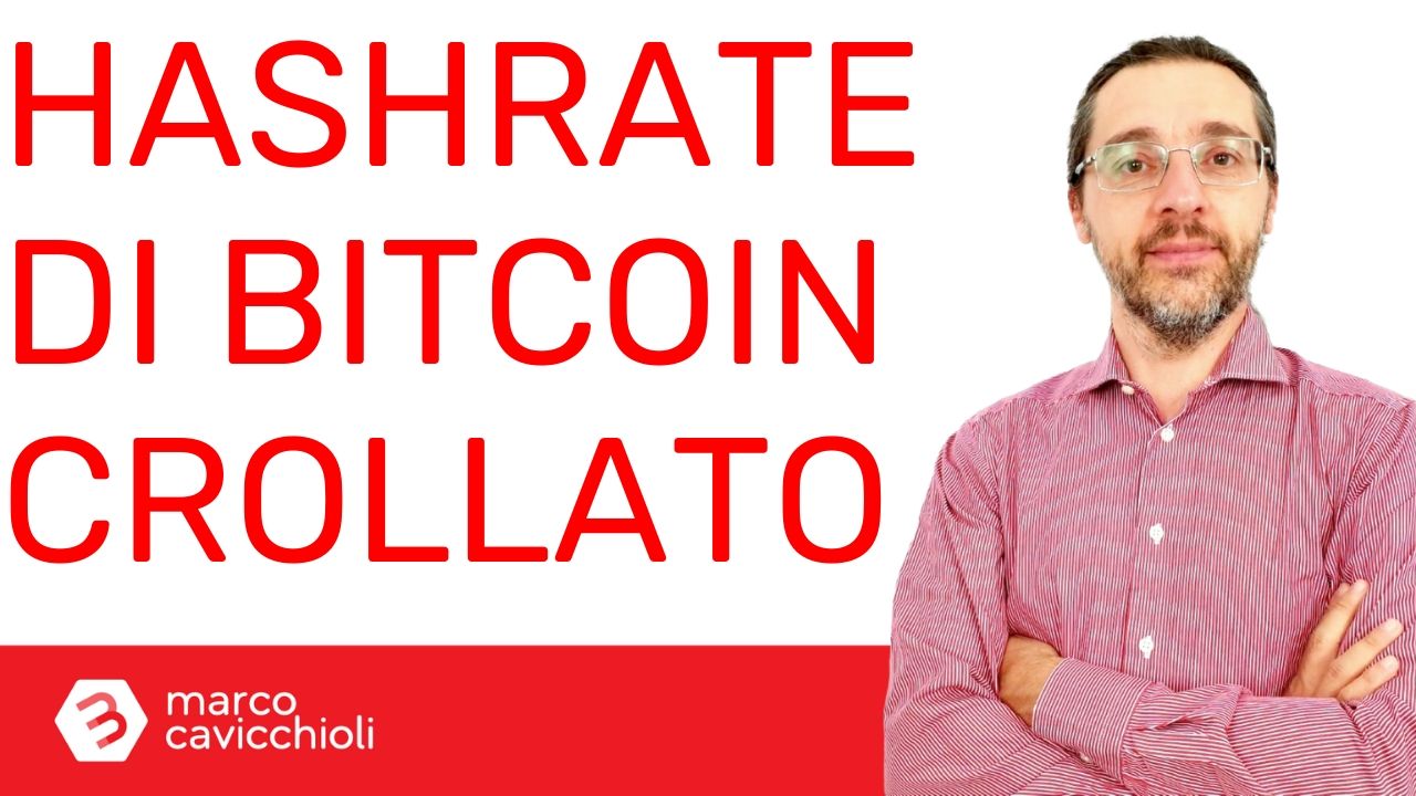 Crollo hashrate Bitcoin