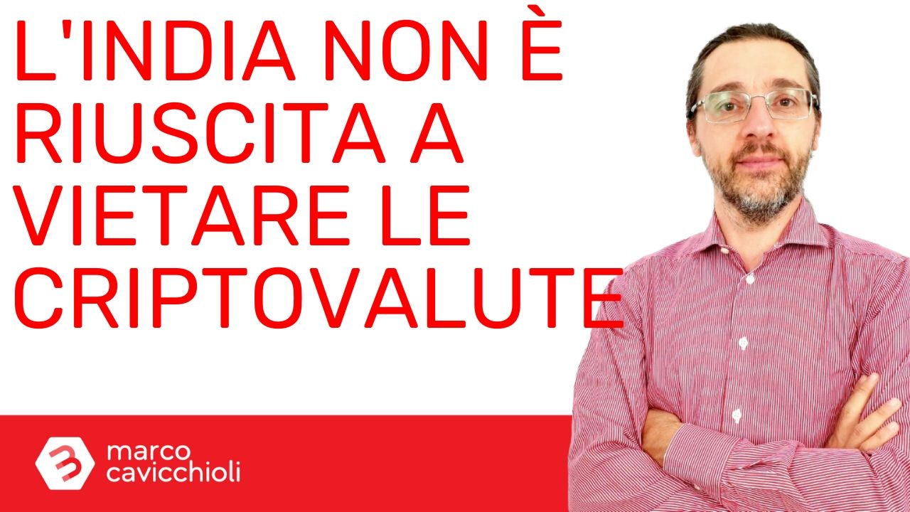 India vietare criptovalute