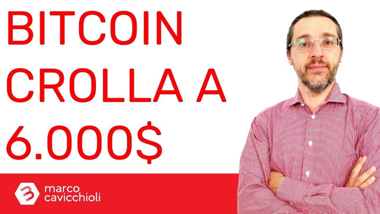 crollo Bitcoin 6.000 dollari