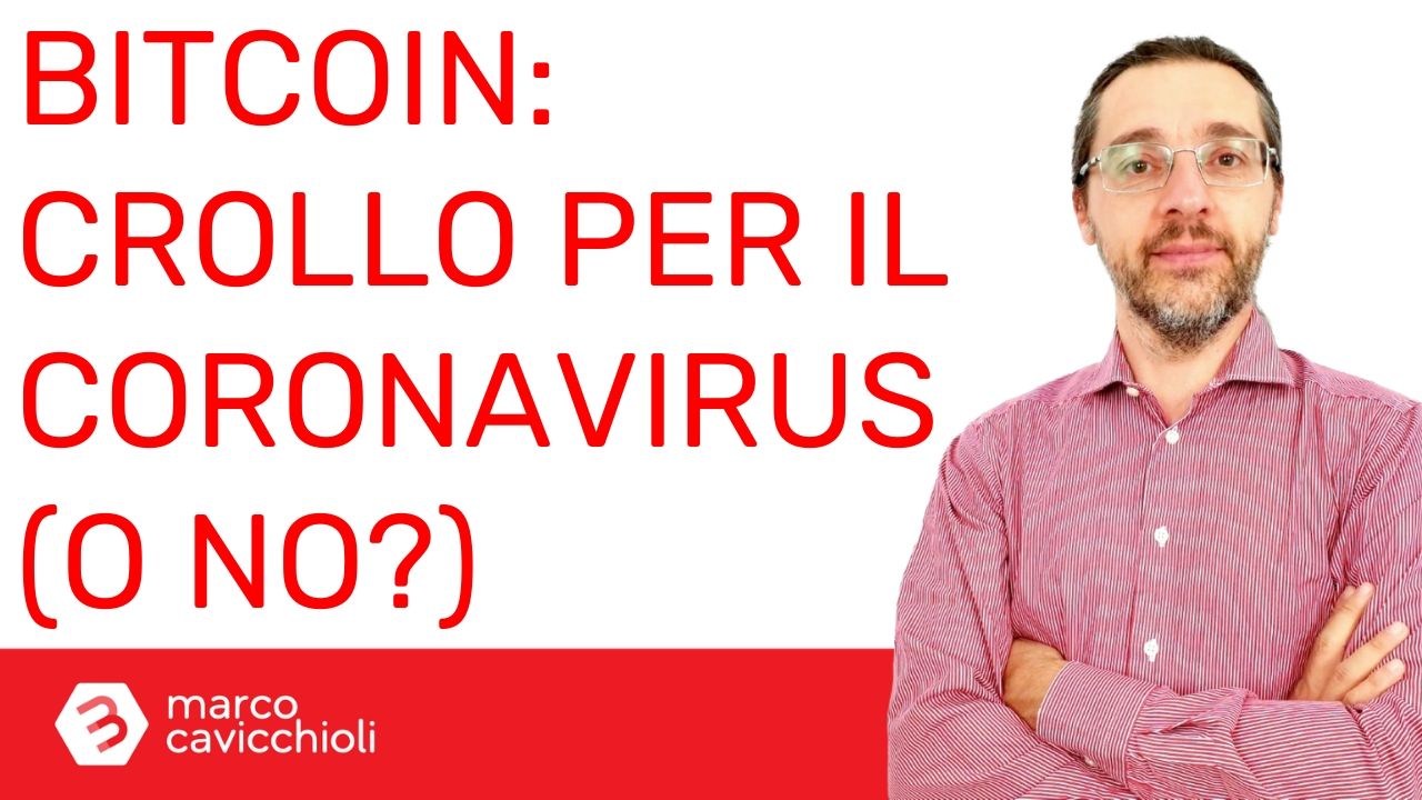 crollo bitcoin coronavirus