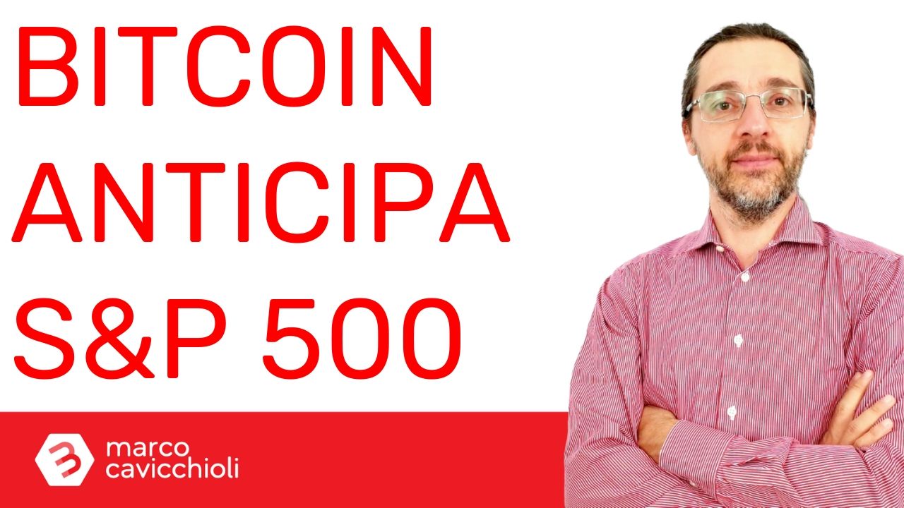 Bitcoin anticipa la borsa americana