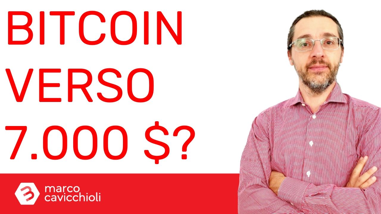 Bitcoin verso 7000 dollari
