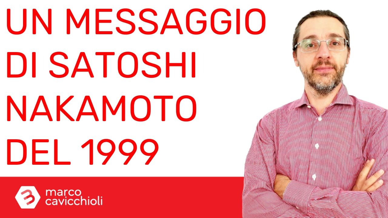 Satoshi Nakamoto 1999