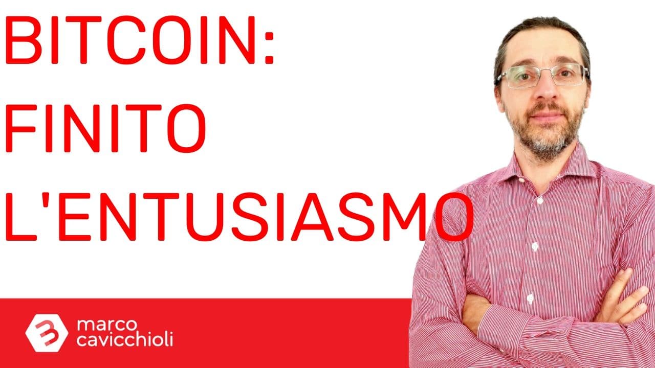 Bitcoin halving entusiasmo finito