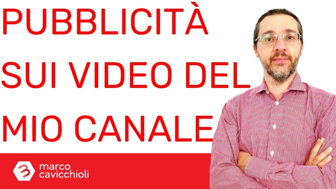 Pubblicità sul mio canale