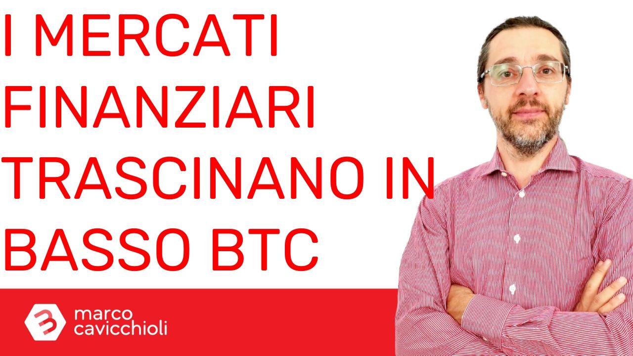 mercati finanziari trascinano in basso bitcoin