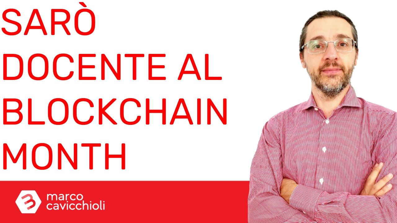 docente Blockchain Month Milano