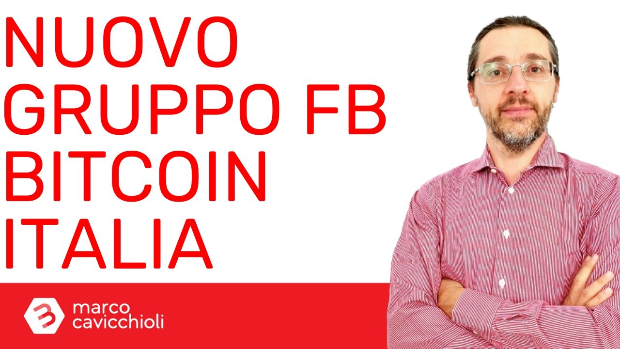 nuovo gruppo facebook Bitcoin Italia