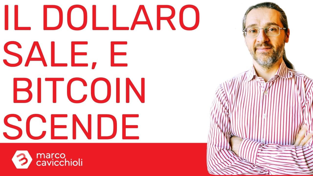 dollaro sale bitcoin scende