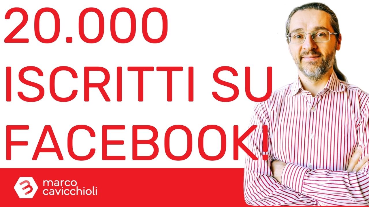 ventimila iscritti gruppo facebook