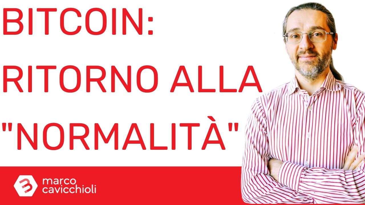 bitcoin crollo ritorno normalita