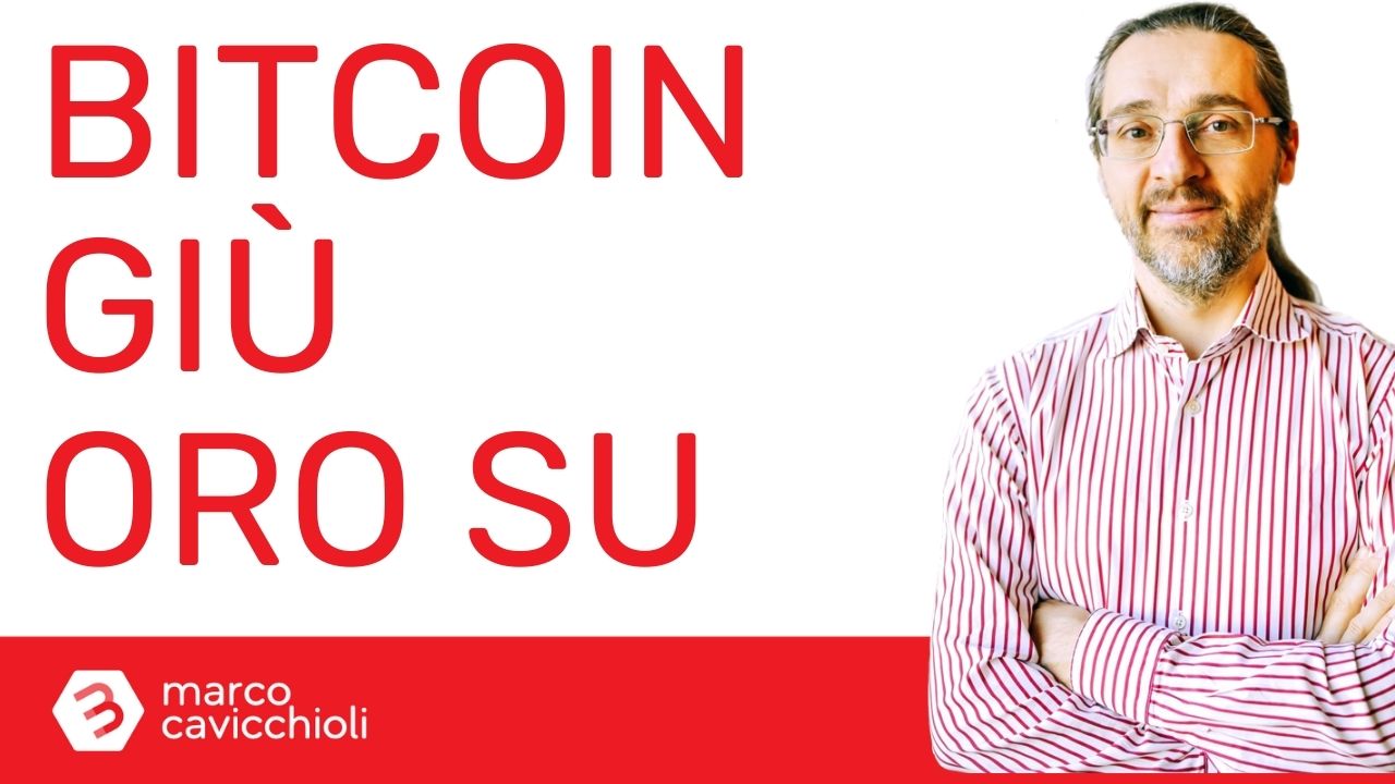 Bitcoin giu oro su