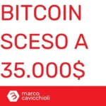 Bitcoin quotazione scesa a 35000 dollari