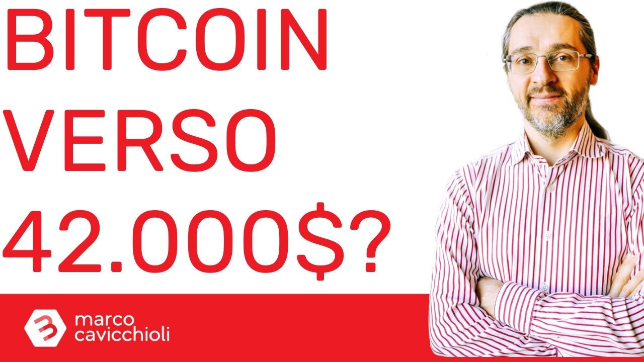 Bitcoin verso 42000 dollari