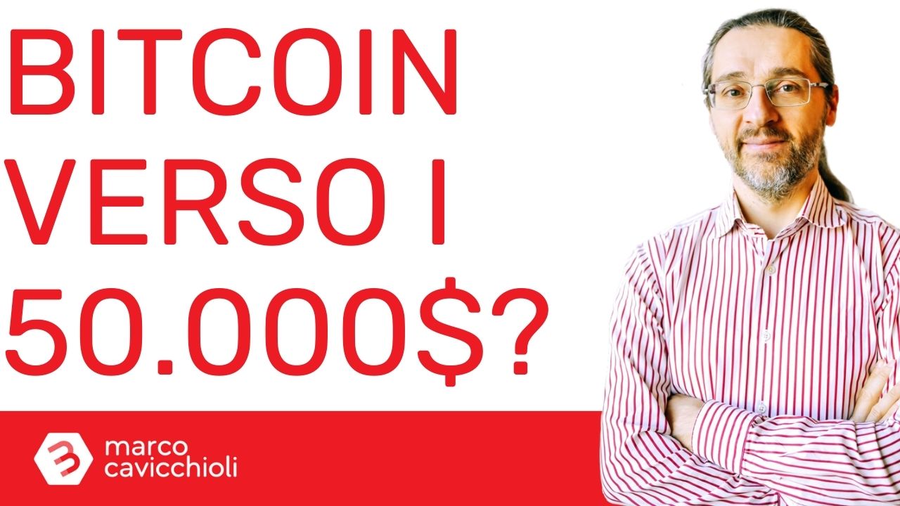 Bitcoin verso i 50000 dollari