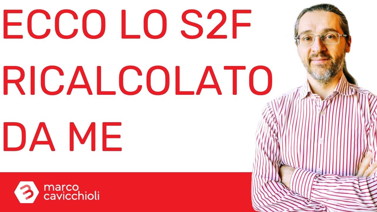 bitcoin stock to flow ricalcolato