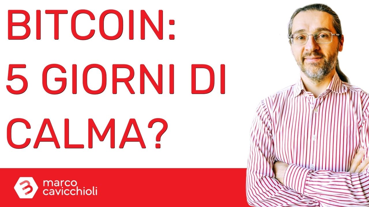 bitcoin cinque giorni lateralizzazione