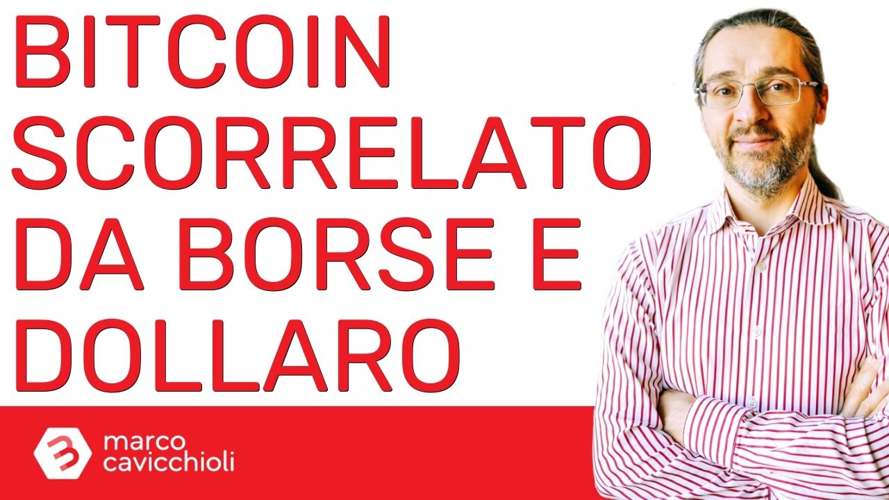 bitcoin scorrelato da borse e dollaro