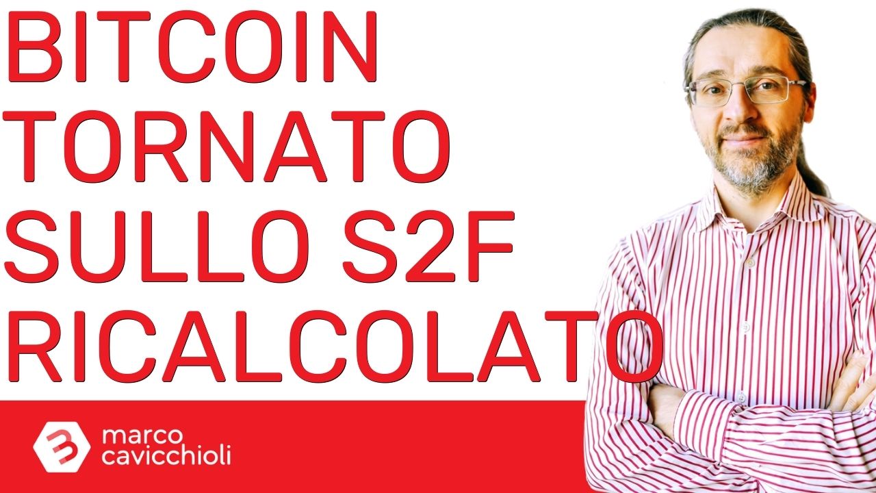 prezzo bitcoin tornato stock-to-flow ricalcolato da me