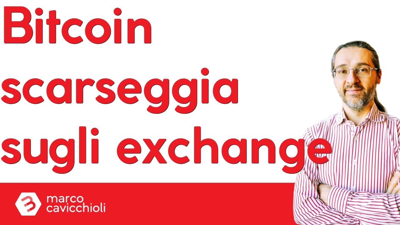 bitcoin scarseggia sugli exchange