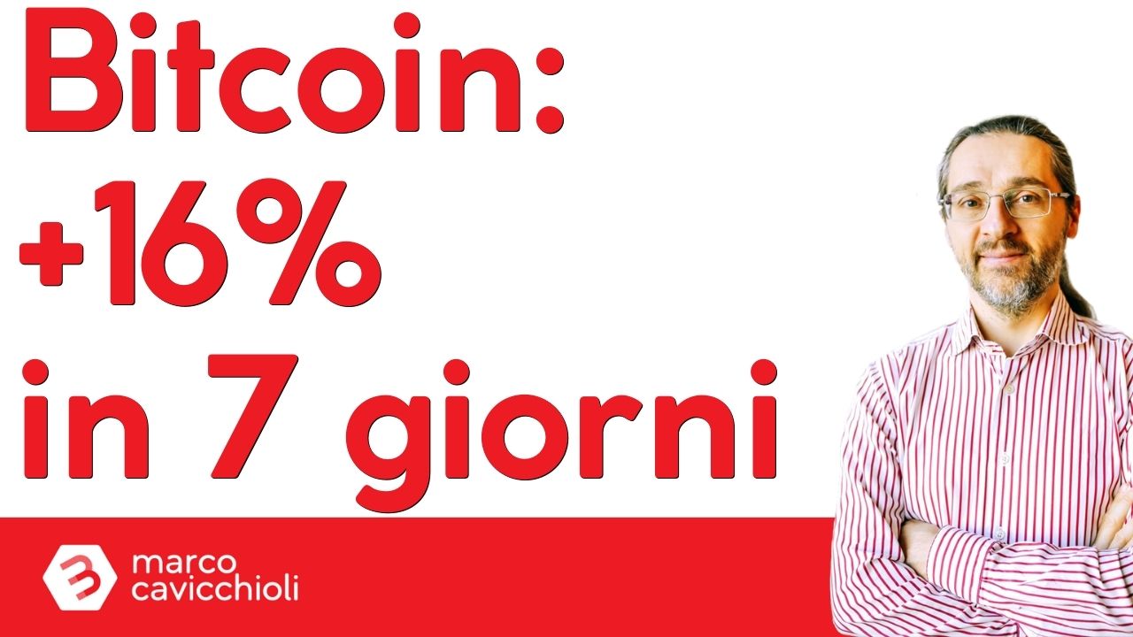 bitcoin 16 percento in una settimana