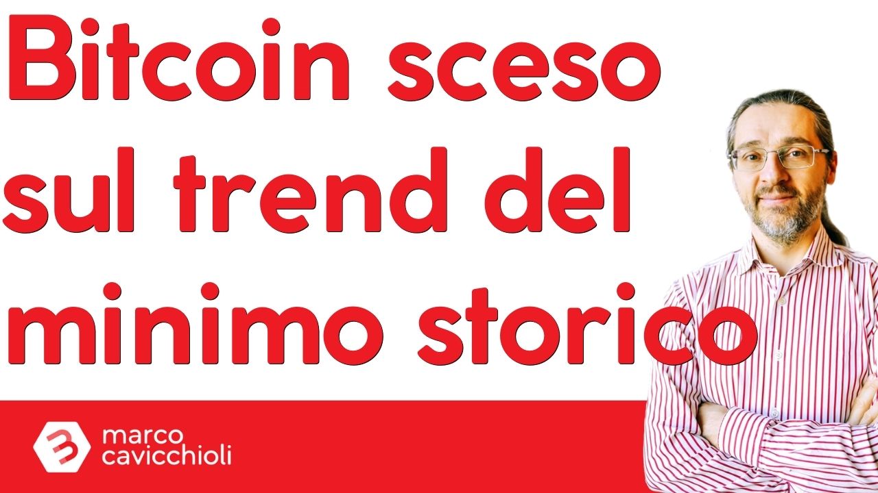 bitcoin sceso sul minimo storico