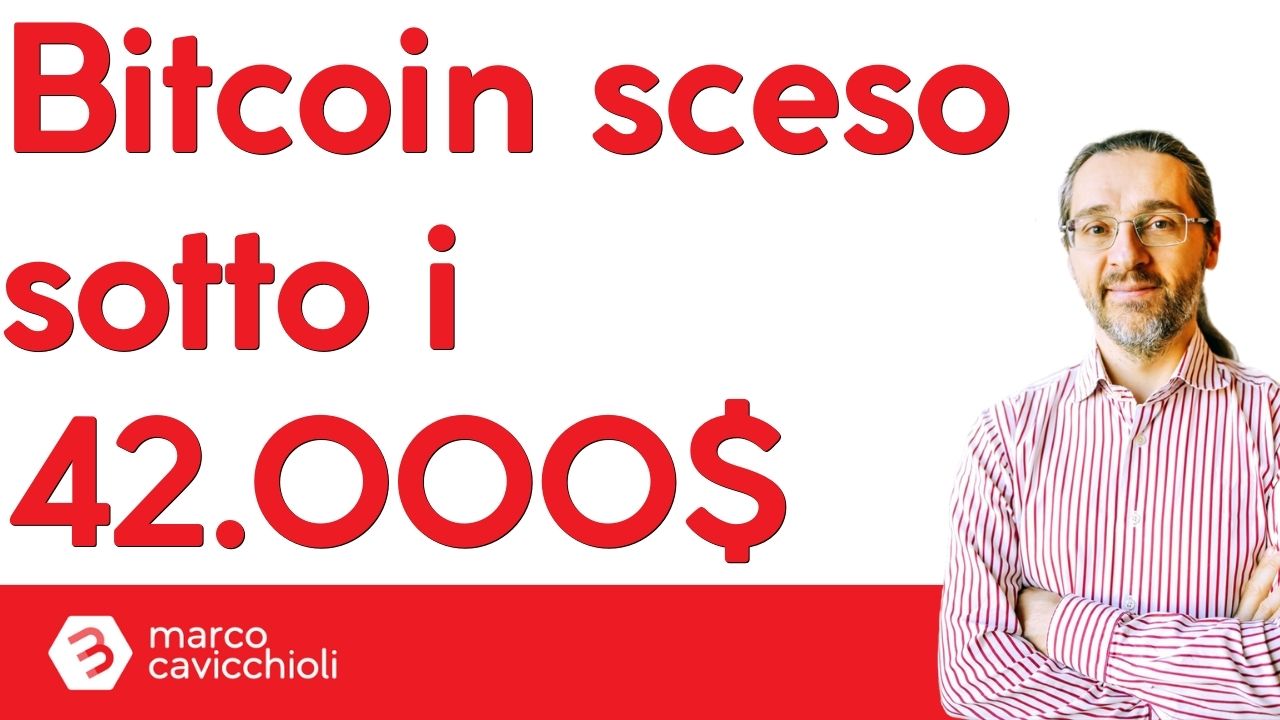 bitcoin sotto 42000 dollari