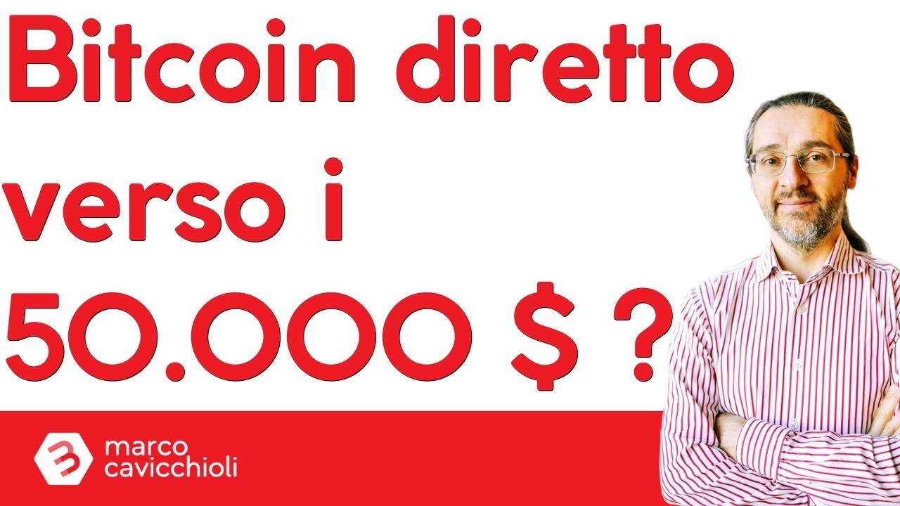 grafico interessante bitcoin verso 50000 dollari
