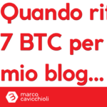 ho rifiutato sette bitcoin per il mio blog