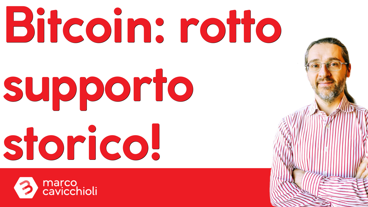 bitcoin ha rotto supporto storico