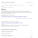 bitcoin scarso google