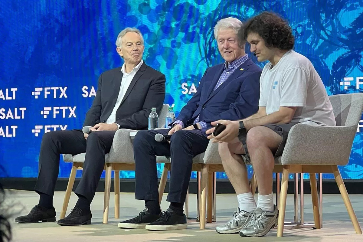 Sam Bankman-Fried Bill Clinton Tony Blair