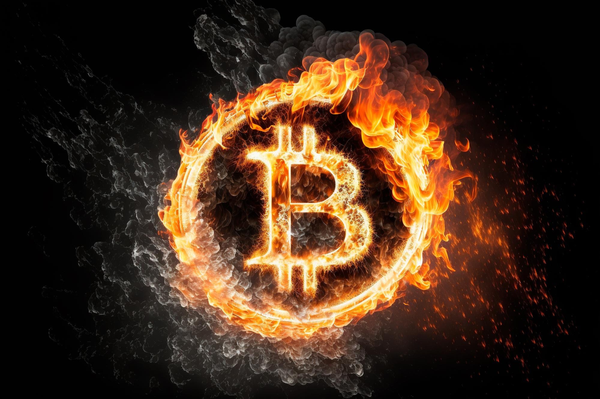 bitcoin on fire